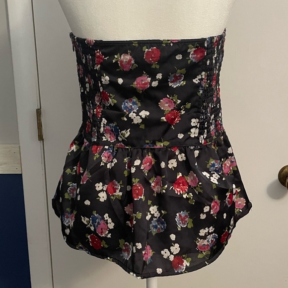 American Eagle strapless floral top women’s M - Picture 3 of 9